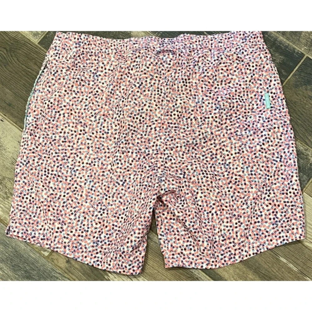 Bonobos Swim Trunks Shorts‎ Pink Blue Polka Dots Mesh Lined 7